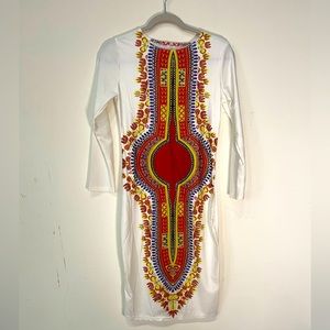 Beautiful bodycon African print dress. Size - Large